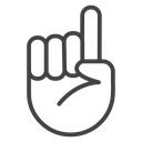 Finger pointing 2 icon