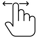 Finger swipe icon