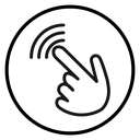 Finger tap icon