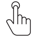 Finger tap icon