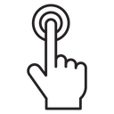 Finger tap icon