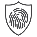 Fingerprint Security Shield icon