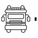 Fire engine truck icon