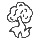 Fire smoke icon
