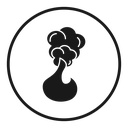 Fire smoke icon