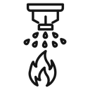 Fire sprinkler icon
