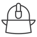 Firefighter helmet icon