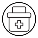 First aid kit icon