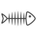 Fish bone icon