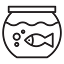 Fish bowl icon
