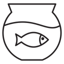 Fish bowl icon