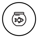 Fish bowl icon