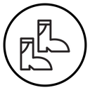Fishing boots icon