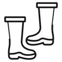 Fishing boots icon