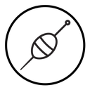 Fishing float icon