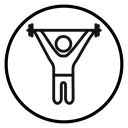 Fitness exercise icon