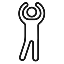 Fitness exercise icon