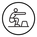Fitness exercise icon