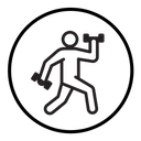 Fitness exercise icon