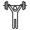 Fitness exercise icon