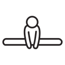Fitness exercise icon