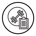 Fitness plan icon