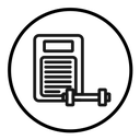 Fitness plan icon