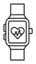 Fitness smart watch icon