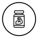 Fitness supplement icon