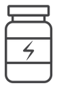 Fitness supplement Black Outline icon