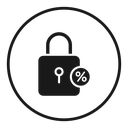 Fixed rate mortgage icon