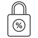 Fixed rate mortgage icon
