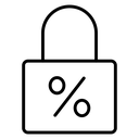Fixed Rate Mortgage Padlock icon