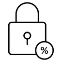 Fixed Rate Mortgage Padlock icon