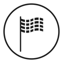 Flag checkered icon