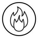 Flame fire icon