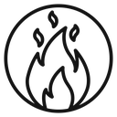 Flame fire icon