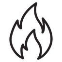 Flame fire icon
