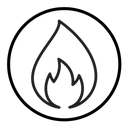 Flame fire icon