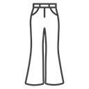 Flare pants icon