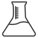 Flask Black Outline icon