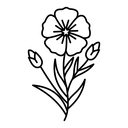 Flax flower icon