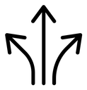 Flexibility Black Outline icon