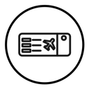 Flight tickets icon