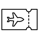 Flight tickets icon