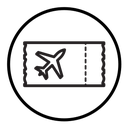 Flight tickets icon