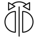 Flip Black Outline icon