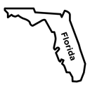 Florida Map Label icon