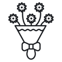 Flower bouquet 3 icon