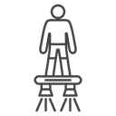 Flyboard Black Outline icon